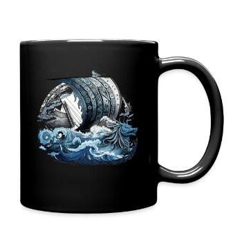Navire viking guerrier nordique Odin Viking - Mug uni - noir - Droite