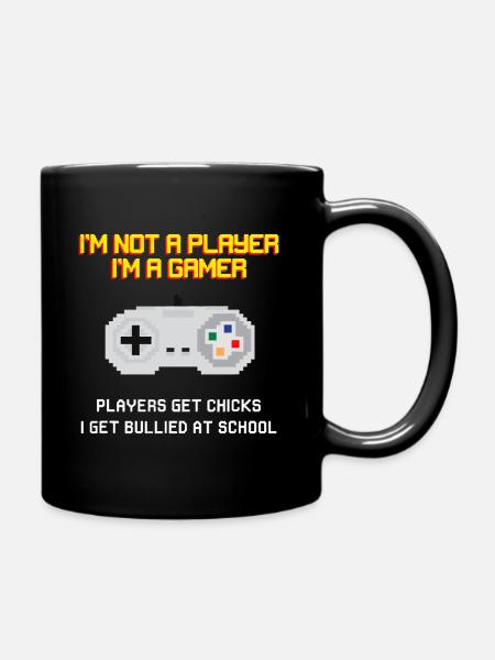 Je ne suis pas un joueur Je suis un joueur Les joueurs obtiennent des filles - Mug uni - noir