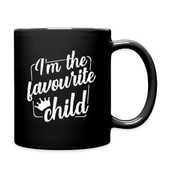 I'm The Favourite Child Funny Siblings Quotes - Full Colour Mug - black - Right