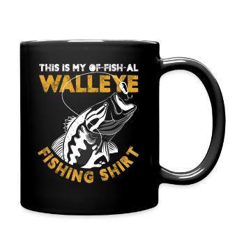 This is my of-fish-al Walleye Fishing - Tasse einfarbig - Schwarz - Rechts