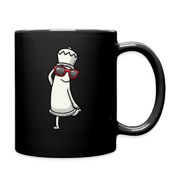 Dancing chess pieces Chess players - Full Colour Mug - black - Right