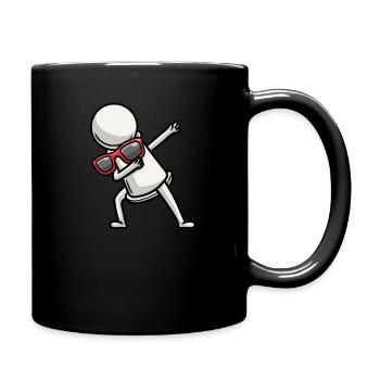 Dancing chess pieces Chess players - Full Colour Mug - black - Right