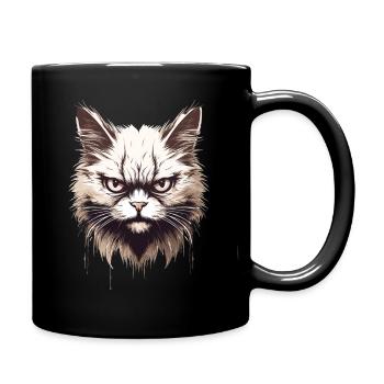 Chat agacé Chat Face Evil House Chat - Mug uni - noir - Droite