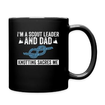 Cub Scout Dad Design Für Einen Scout Dad Und Cub - Full Colour Mug - black - Right