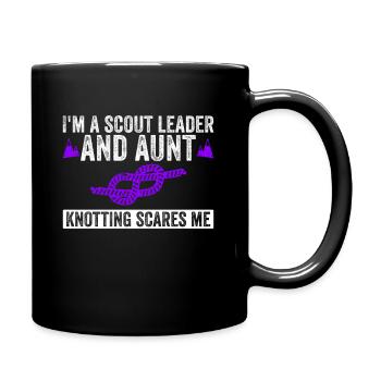 Junge Pfadfindertante Design Für Eine - Full Colour Mug - black - Right