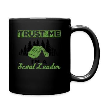 Cub Scout Design Für Einen Pfadfinderführer - Full Colour Mug - black - Right
