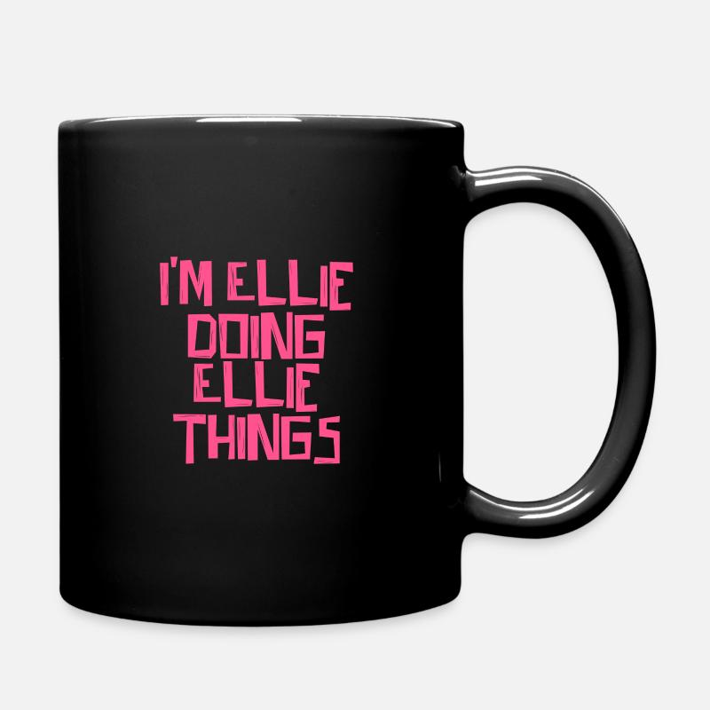 I'm Ellie doing Ellie things - Full Colour Mug - black