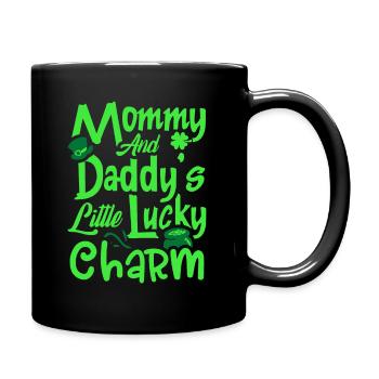 Maman et papa’s Little Lucky Charm St. Patrick’s - Mug uni - noir - Droite