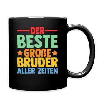 Der Beste Großer Bruder Aller Zeiten - Tasse einfarbig - Schwarz - Rechts