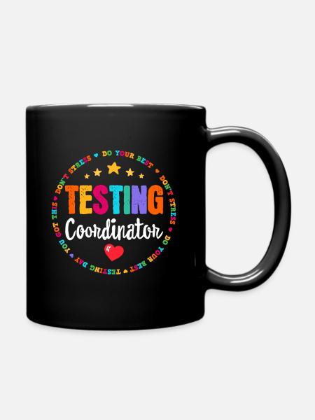 Testtag Lehrerideen Schultestkoordinator - Tasse einfarbig - Schwarz