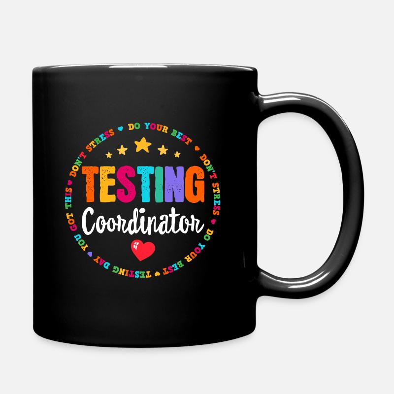 Testtag Lehrerideen Schultestkoordinator - Tasse einfarbig - Schwarz