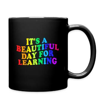 First Day of School Gift Teacher Students Rainbow - Full Colour Mug - black - Right