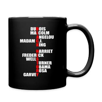 Black History African Month Melanin Support - Full Colour Mug - black - Right