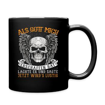 Motorrad | Motorradfahrer & Biker Spüche - Tasse einfarbig - Schwarz - Rechts