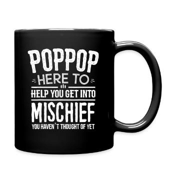 Poppop Mischief Design für Herren von Enkelkindern - Tasse einfarbig - Schwarz - Rechts