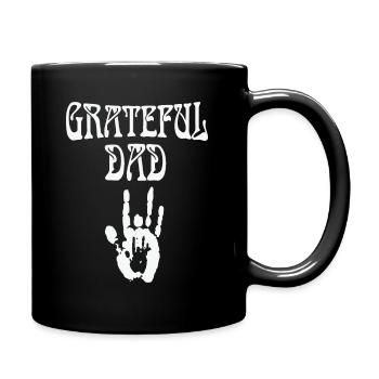 Dankbarer Vatertag - Tasse einfarbig - Schwarz - Rechts