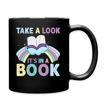 Jetez un coup d’œil C’est dans un rat de bibliothèque de lecture de livre - Mug uni - noir - Droite