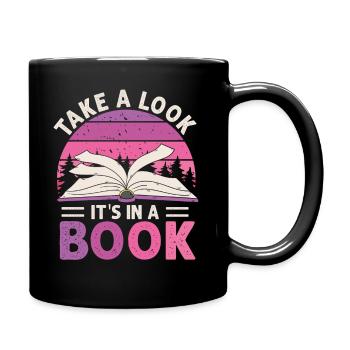 Jetez un coup d’œil C’est dans un rat de bibliothèque de lecture de livre - Mug uni - noir - Droite