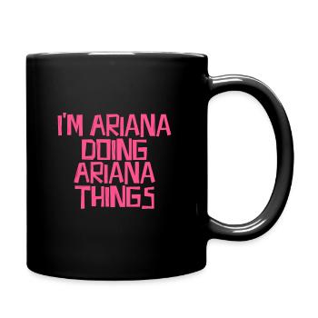 I'm Ariana doing Ariana things - Tasse einfarbig - Schwarz - Rechts