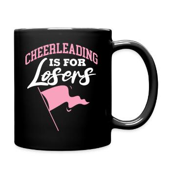 cheerleading is for losers Design for a dancer - Full Colour Mug - black - Right