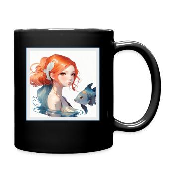 Anime Girl Cadeau d’anime esthétique japonais - Mug uni - noir - Droite