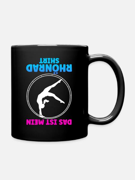 Turnen Rhönrad Turntrainer Gymnsatik Geschenk Turn - Tasse einfarbig - Schwarz