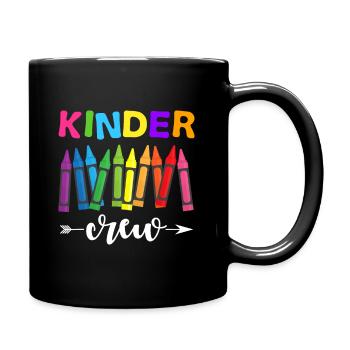 Kinder Crew Kindergarten Teacher - Full Colour Mug - black - Right