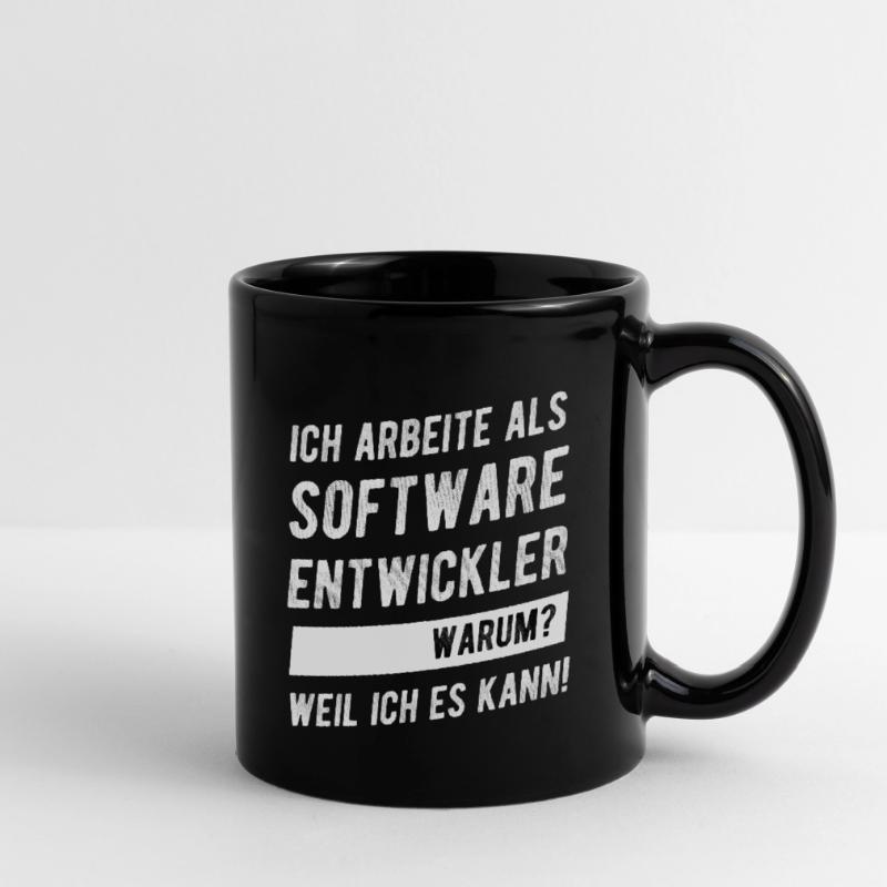 Softwareentwickler Software Engineering Geschenk Tasse einfarbig