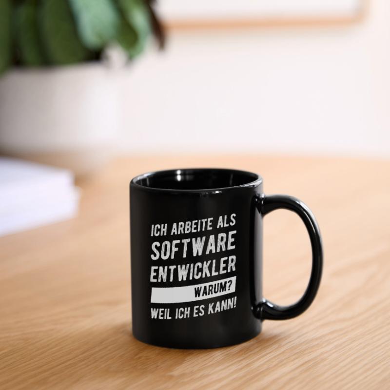 Softwareentwickler Software Engineering Geschenk Tasse einfarbig