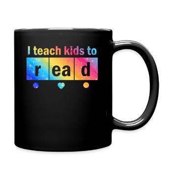 J’apprends aux enfants à lire les professeurs de sciences Lecture - Mug uni - noir - Droite