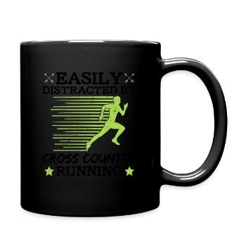 Cross-country-laufdesign Für Cc Runner Xc-laufen - Tasse einfarbig - Schwarz - Rechts