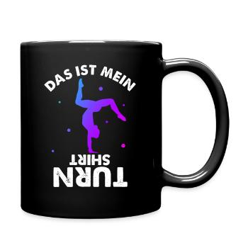 Turnen Gymnsatik Turnsport Trainer Sportverein Tur - Tasse einfarbig - Schwarz - Rechts