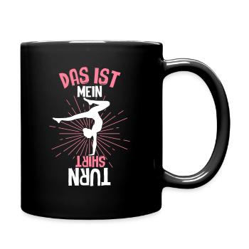 Turnen Gymnsatik Handstand Trainer Sportverein Tur - Tasse einfarbig - Schwarz - Rechts