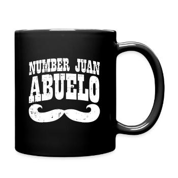 Number One Juan Abuelo Spanish Fathers Day Mexican - Full Colour Mug - black - Right
