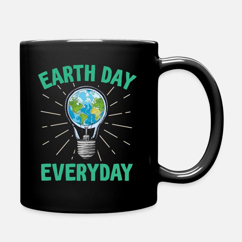 Sensibilisation quotidienne à l’environnement du Jour de la Terre - Mug uni - noir