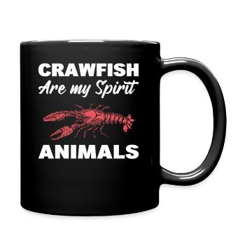 Les écrevisses sont mes animaux spirituels - Mug uni - noir - Droite