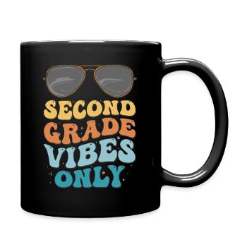 Second Grade Vibes seulement Vintage de la rentrée scolaire - Mug uni - noir - Droite