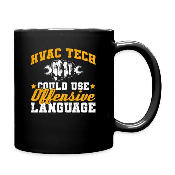 Hlk Techniker Design Für Einen Hlk Lüftungstechnik - Full Colour Mug - black - Right