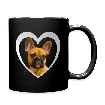 Dog Lover - Dogs Heart French Bulldog - Mug uni - noir - Droite