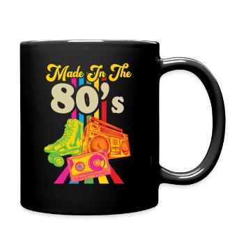 Musique des années 80 - Mug uni - noir - Droite