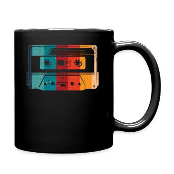 80's Cassette Tape 1990s Pencil Winding Cassette - Full Colour Mug - black - Right