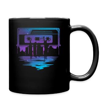 80's Cassette Tape 1990s Pencil Winding Cassette - Full Colour Mug - black - Right