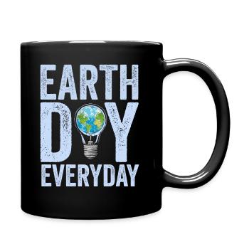 Earth Day Everyday Environmental Awareness - Full Colour Mug - black - Right