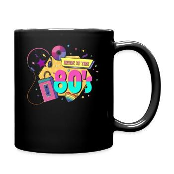 80's The 80s Music - Full Colour Mug - black - Right