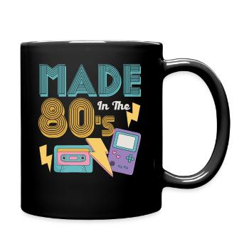 Musique des années 80 - Mug uni - noir - Droite