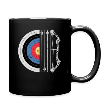 Tir à l’arc Chasse à l’arc Chasse à l’arc Archer Bow Hunter - Mug uni - noir - Droite