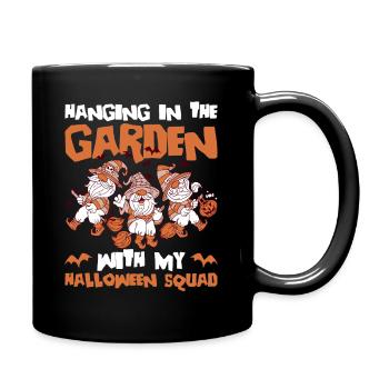 Gartenzwerg Und Halloween Gartenzwerg - Full Colour Mug - black - Right