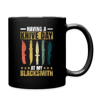 Messermacher Und Messerschmiede Klingenschmied - Mug uni - noir - Droite