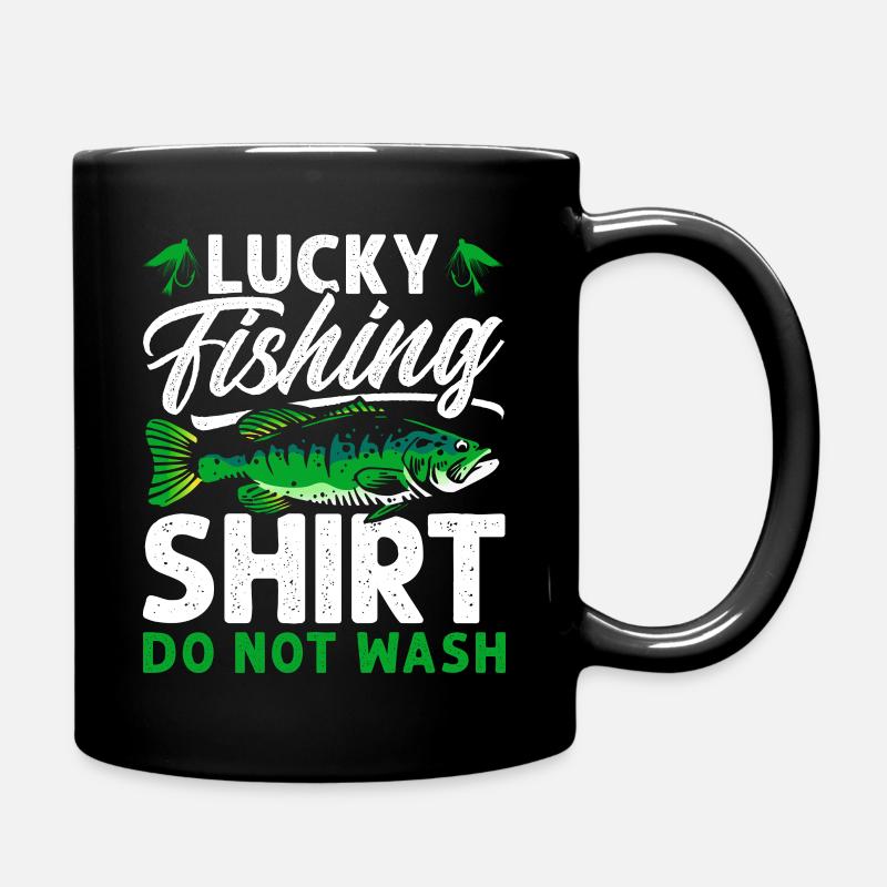 Lucky Fishing - Full Colour Mug - black
