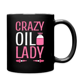 Lustiges ätherisches Öl Ölhorter - Tasse einfarbig - Schwarz - Rechts